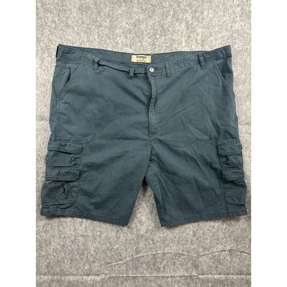 Wrangler Authentics Men's Cargo Shorts Navy Blue/Green Size 54 Outdoor Workwear